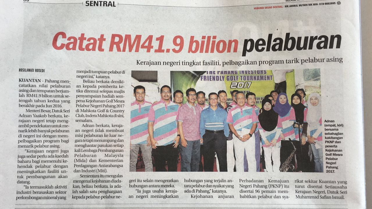 Kerajaan negeri tingkat fasiliti pelbagaikan program tarik pelabur asing