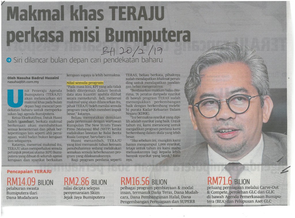 Makmal khas TERAJU perkasa misi Bumiputera