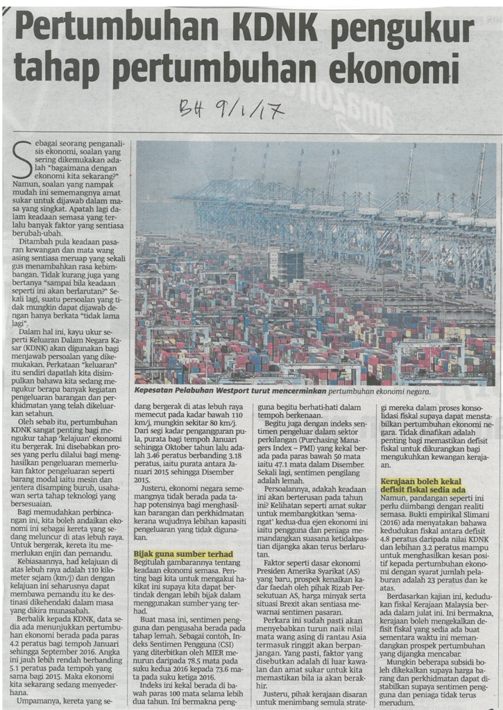 pertumbuhan kdnk pengukur tahap pertumbuhan ekonomi
